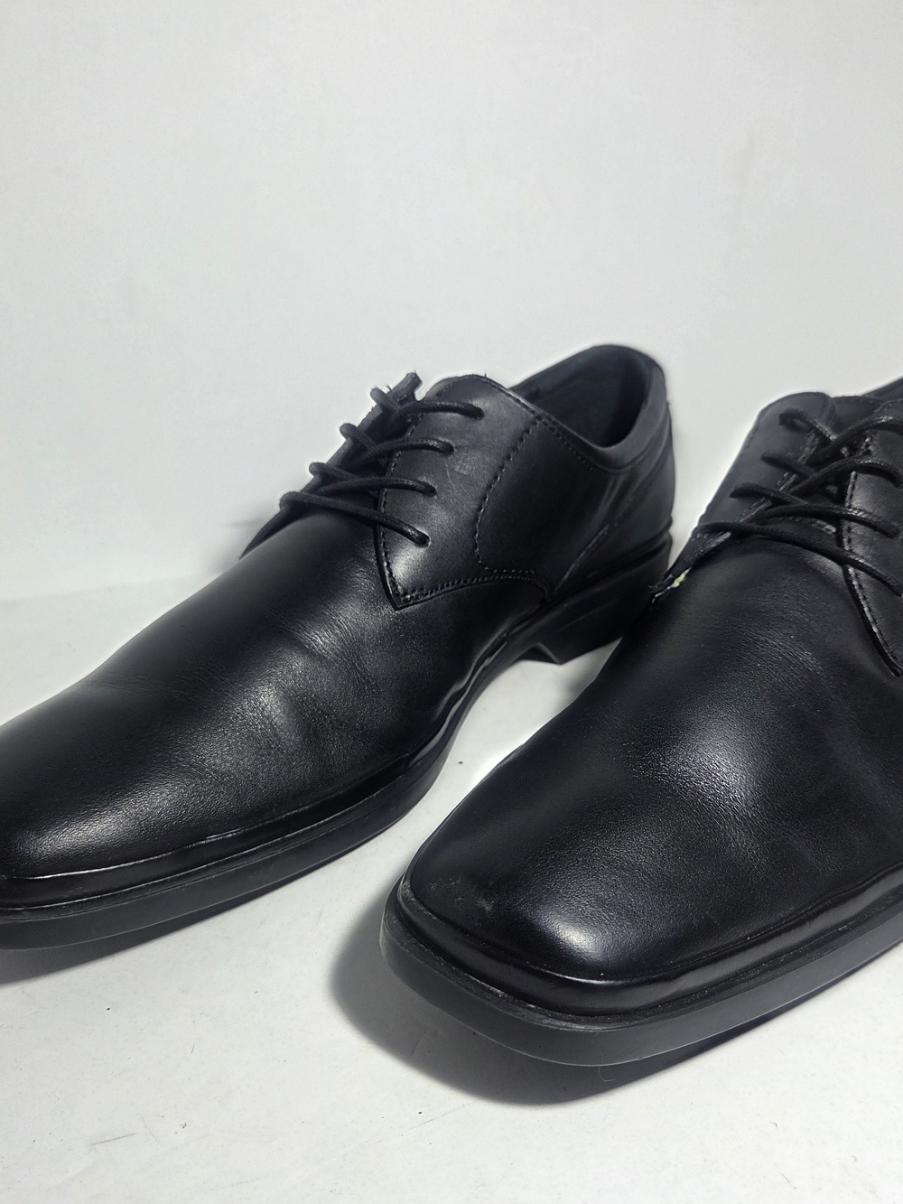 Calvin Klein Buster Mens Dress Shoes Size 11M Black Leather Derby Oxford 34F4006